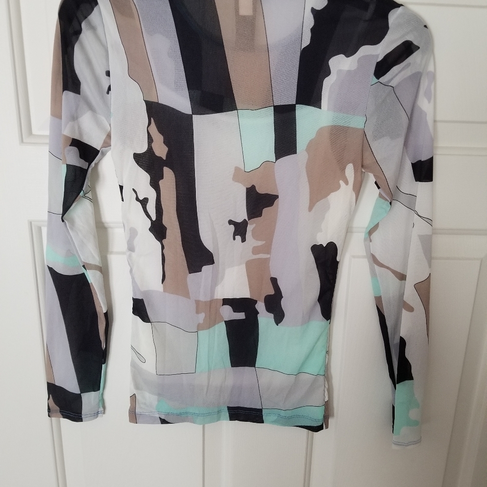 Kenneth Cole Sheer Top - Picture 4 of 5